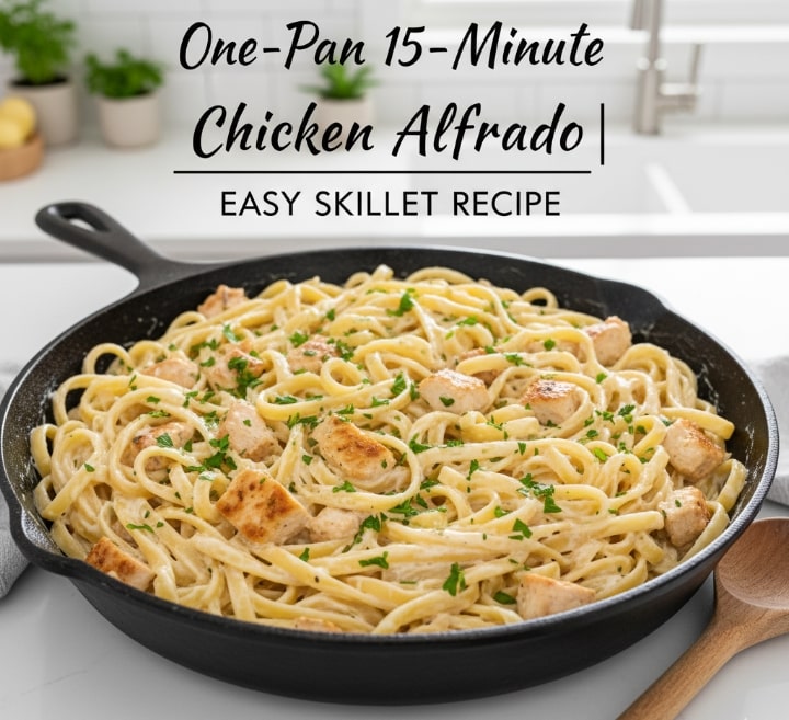15 MINUTES Chicken Alfredo: A Quick and Delicious Dinner Idea 2 Chicken Alfredo