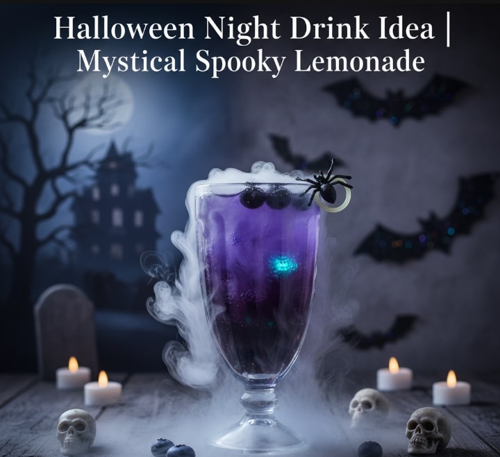 Delicious Keto Avocado & Bacon Egg Cups, Salmon Avocado Quinoa Stack, and More! 4 Halloween Night Drink Idea Magical spooky lemonade